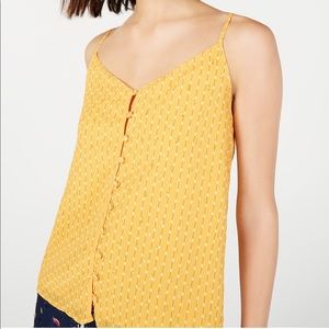 Maison Jules Embellished Button-Up Camisole Top